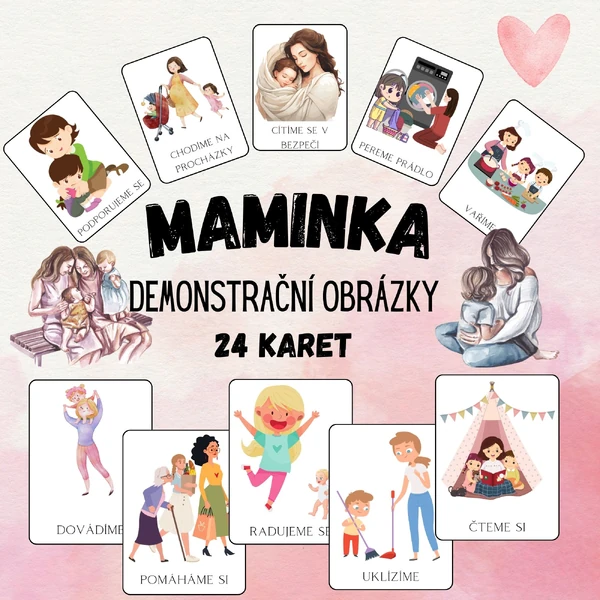 S maminkou, den matek - DEMONSTRAČNÍ OBRÁZKY