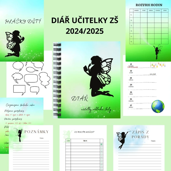 Diář pro učitelky ZŠ 2024/2025
