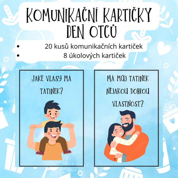 Komunikační kartičky - Den otců