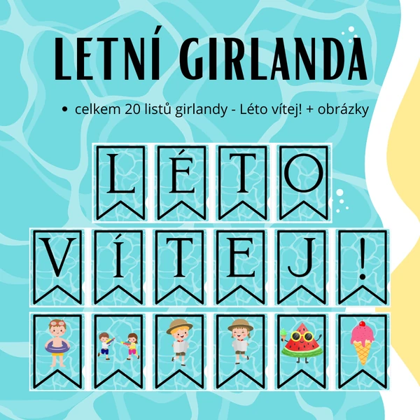 Letní výzdoba/girlanda
