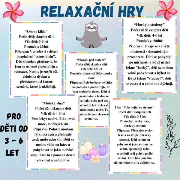 Relaxační hry pro děti 