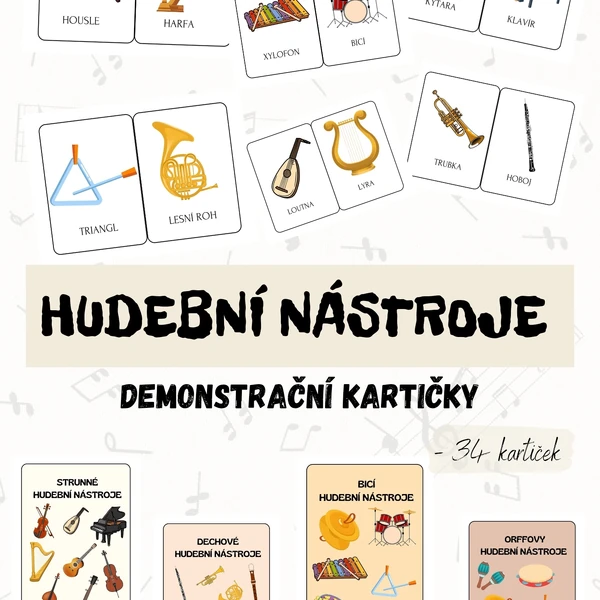 HUDEBNÍ NÁSTROJE 🥁🎺🎹