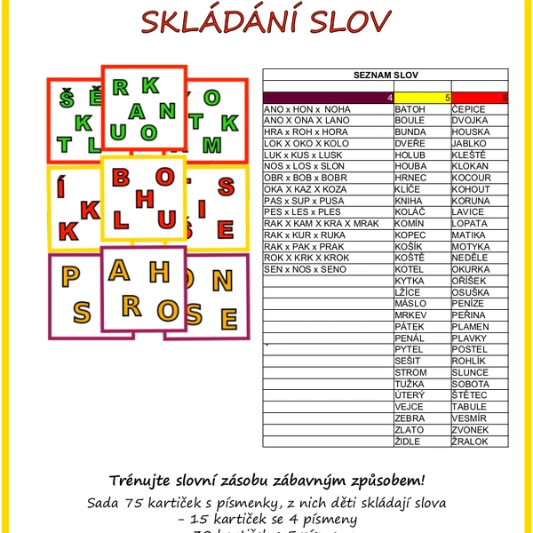 PŘESMYČKY SLOV