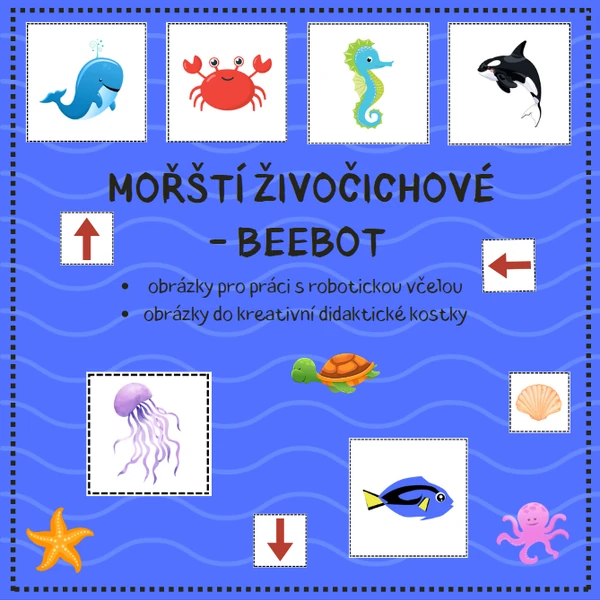 MOŘŠTÍ ŽIVOČICHOVÉ - didaktická včelka beebot