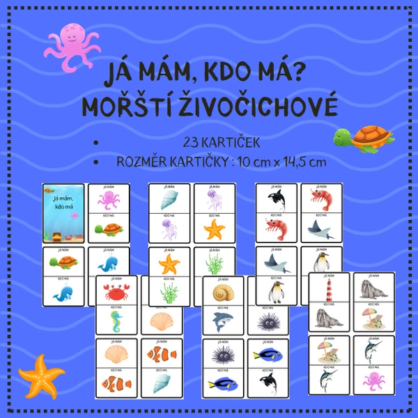 Já mám, kdo má? - MOŘŠTÍ ŽIVOČICHOVÉ