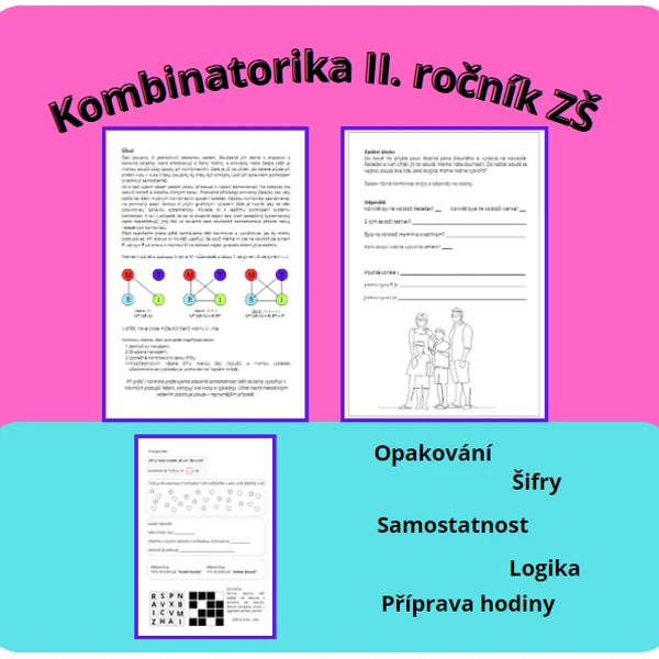 MATEMATIKA II. ROČNÍK ZŠ - KOMBINATORIKA B (4 - 6 PRVKŮ)