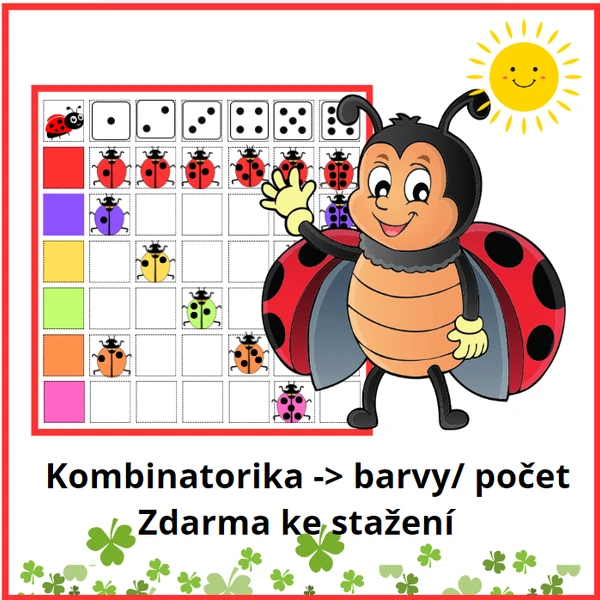 PŘEDMATEMATIKA BERUŠKY (kombinatorika -> tabulky -> barvy/počet)