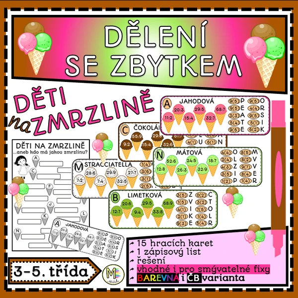DĚLENÍ SE ZBYTKEM- DĚTI NA ZMRZLINĚ