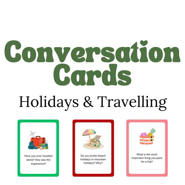 Conversation Cards - Holidays & Travelling