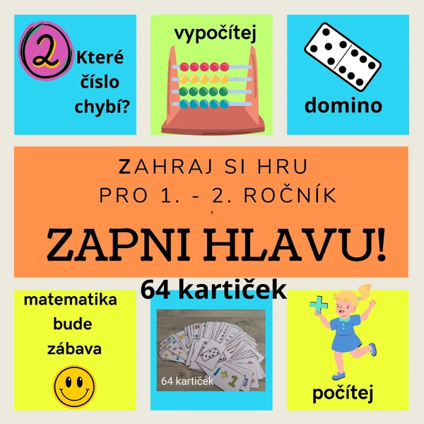 Hra Zapni hlavu - matematika 1.ročník