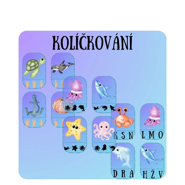 Kolíčkování - Pod mořskou hladinou