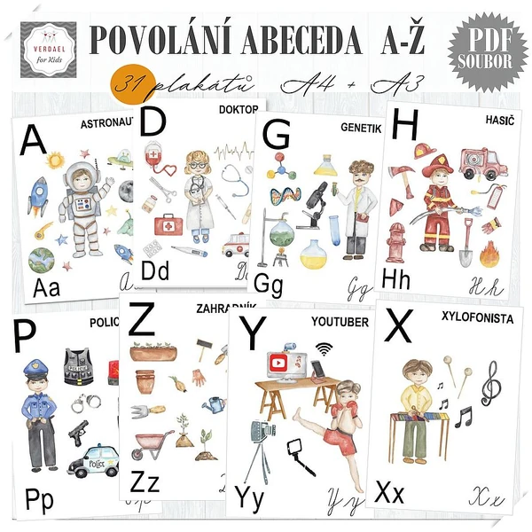 POVOLÁNÍ - ABECEDA PLAKÁTY