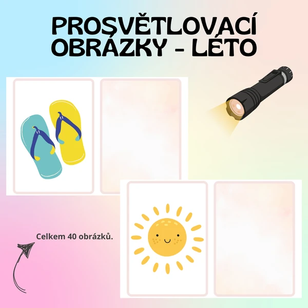 Prosvětlovací obrázky - léto