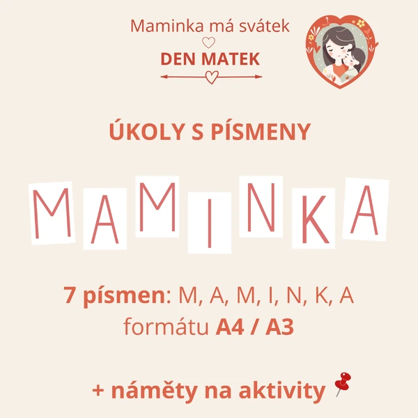 MAMINKA - písmena + aktivity