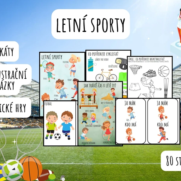 Letní sporty, sport, Léto, Sportovní den, Diplom