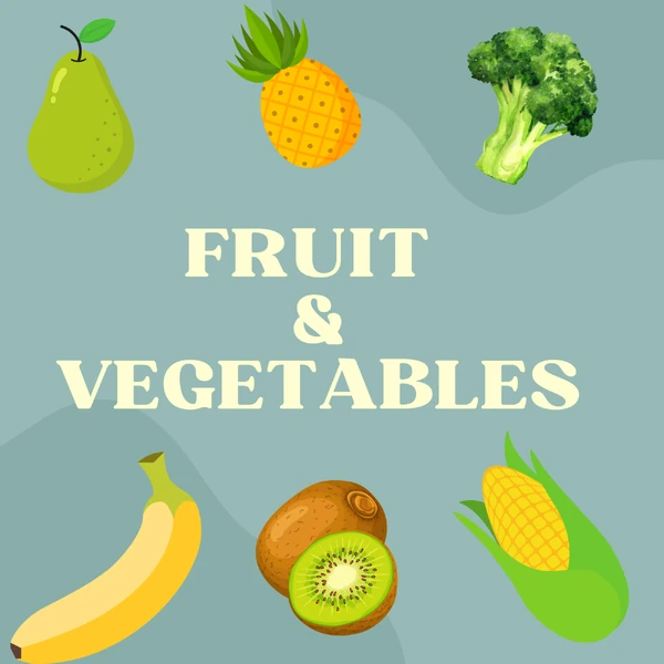 Memory Game - Fruit & Vegetables (pexeso ovoce a zelenina)