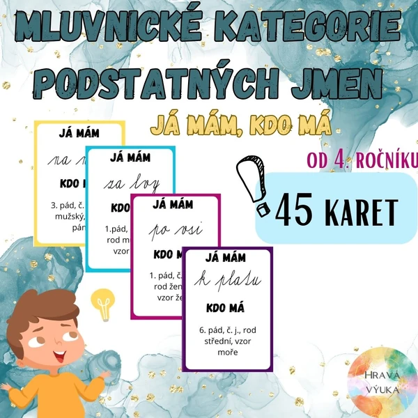 Já mám, kdo má - mluvnické kategorie podstatných jmen