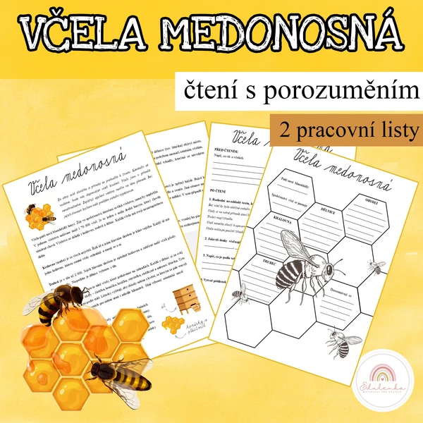 Včela medonosná - čtení s porozuměním