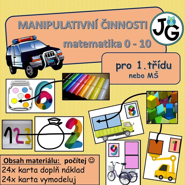 Manipulativní činnosti matematika 1.třída