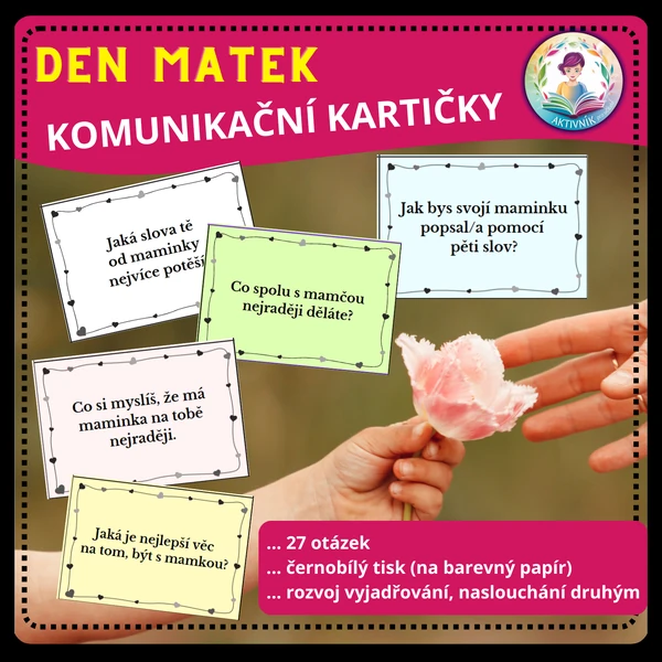 DEN MATEK - KOMUNIKAČNÍ KARTIČKY