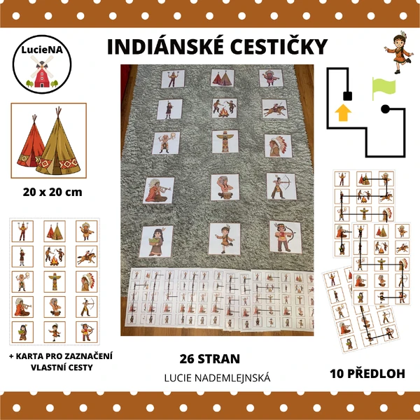 INDIÁNSKÉ CESTIČKY