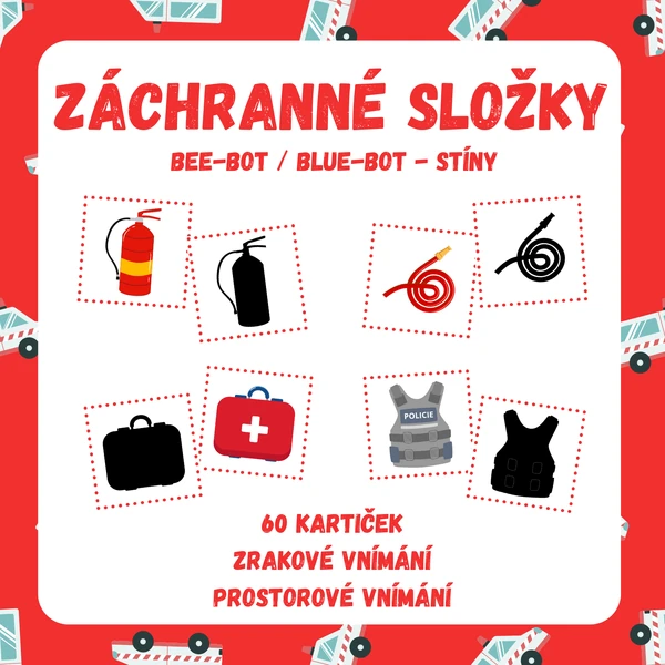 ZÁCHRANNÉ SLOŽKY - Bee-Bot / Blue-Bot - stíny