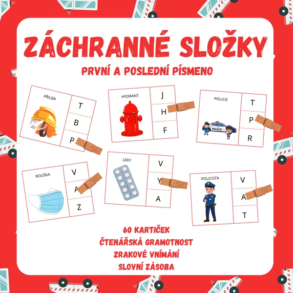 ZÁCHRANNÉ SLOŽKY - první a poslední písmeno
