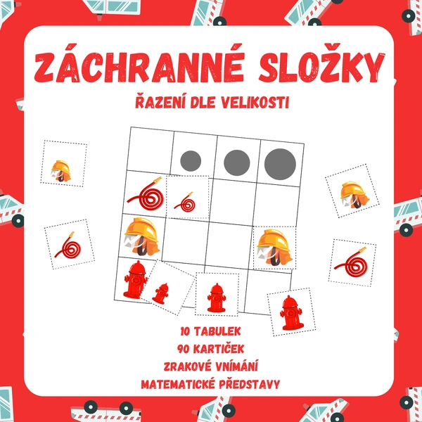 ZÁCHRANNÉ SLOŽKY - řazení dle velikosti