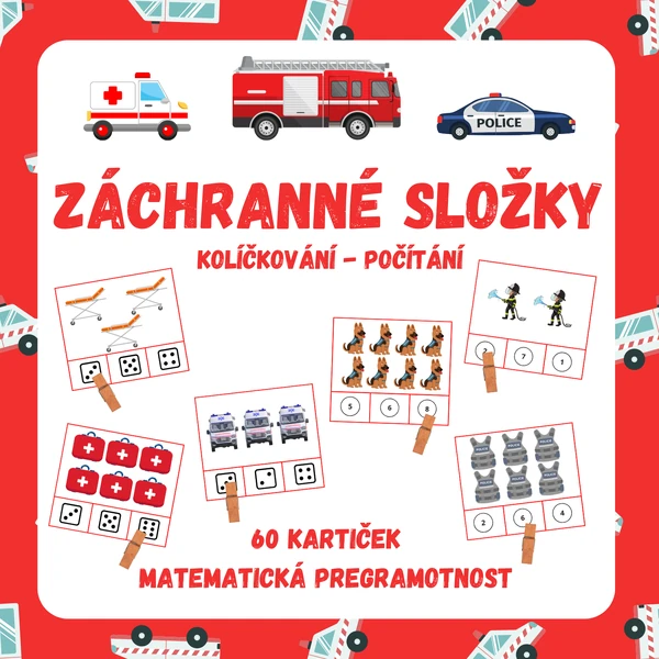 ZÁCHRANNÉ SLOŽKY - kolíčkování (počítání)