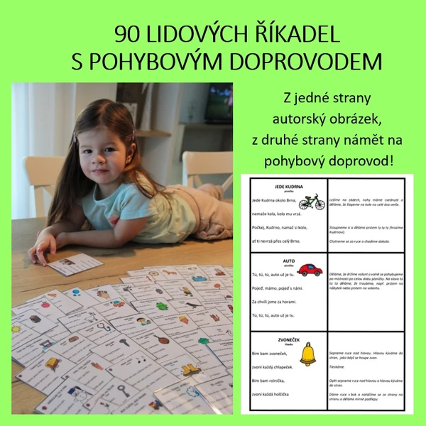 90 LIDOVÝCH ŘÍKADEL S POHYBOVÝM DOPROVODEM