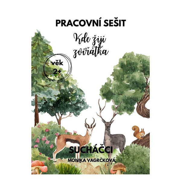 Pracovní sešit - Kde žijí zvířátka A4 PDF k tisku