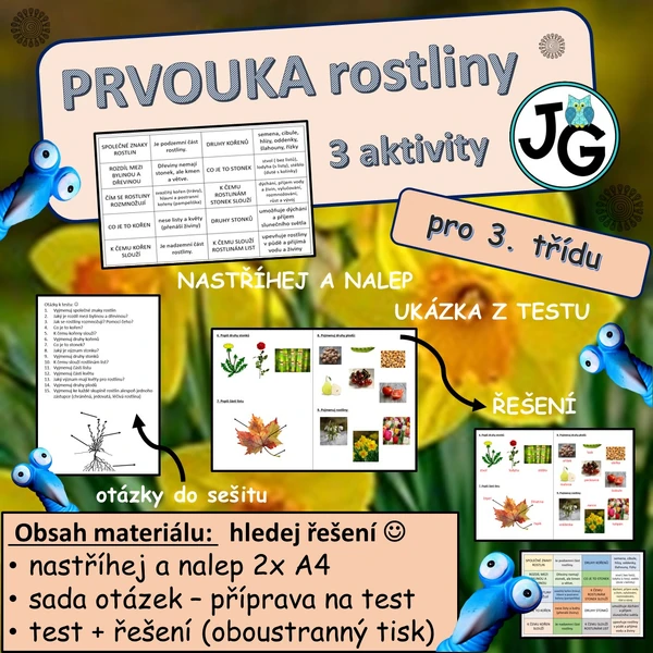 Prvouka rostliny opakování 3.ročník