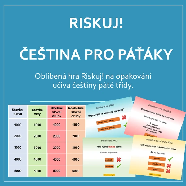 RISKUJ! český jazyk pro páťáky