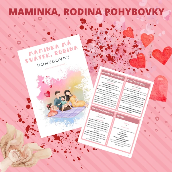 MAMINKA, RODINA - pohybové hry (kartičky)