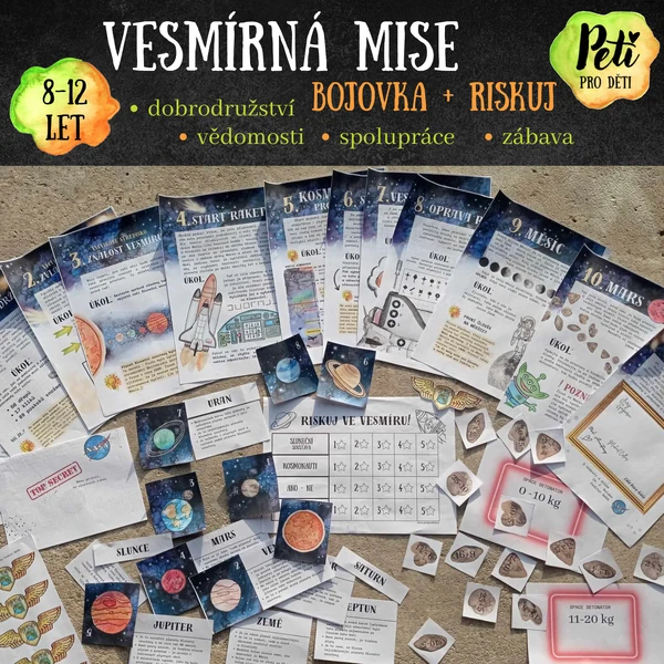 Vesmírná mise - bojovka pro starší + Riskuj