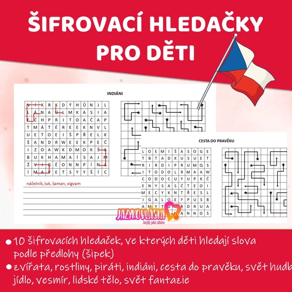 Šifrovací hledačky pro děti