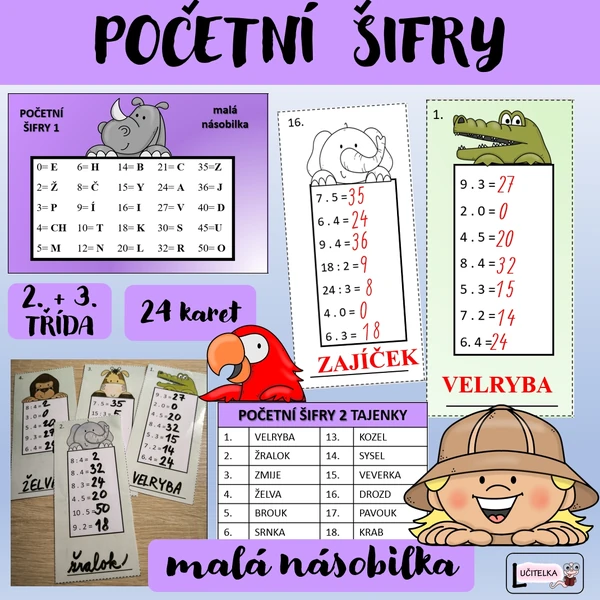 POČETNÍ ŠIFRY - malá násobilka