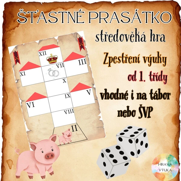 Šťastné prasátko - středověká desková hra