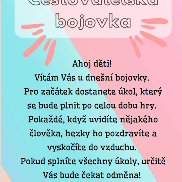 Cestovatelská bojovka - šipkovaná