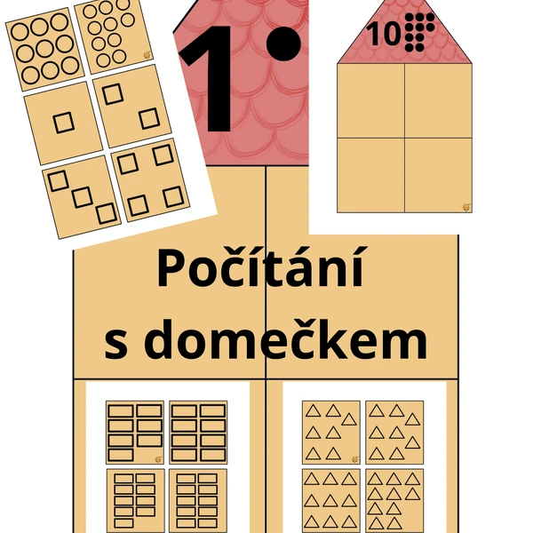 MŮJ DOMOV - počítání tvarů