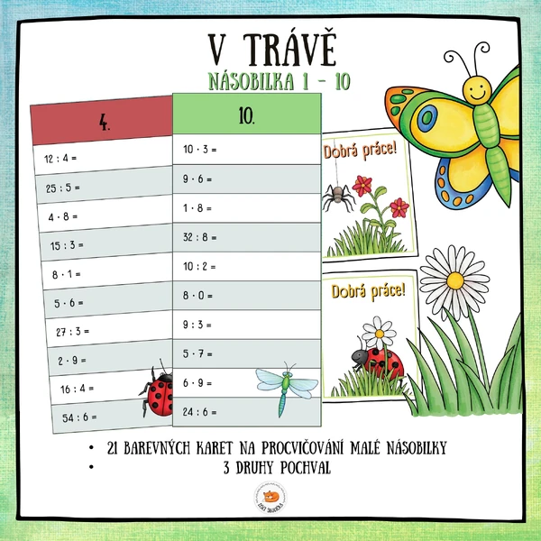 Matematické rychlovky - V trávě