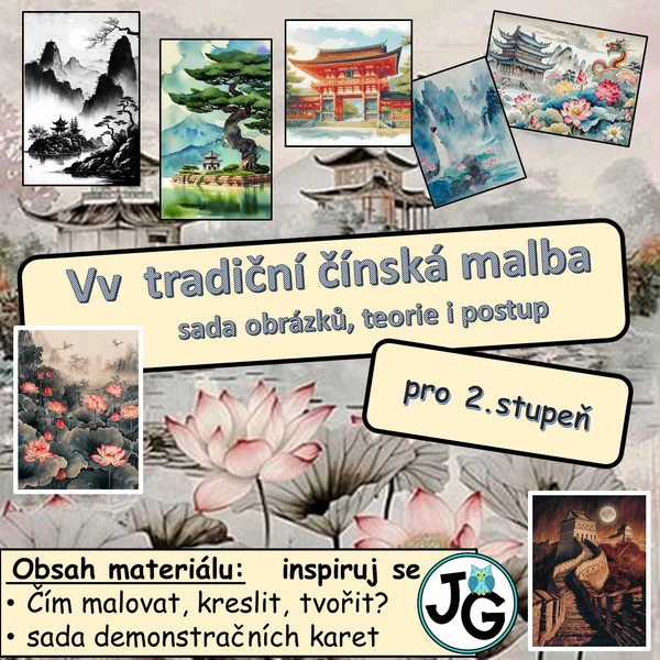 Vv tradiční čínská malba pro 2.stupeň
