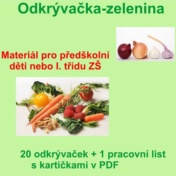 Odkrývačka – zelenina