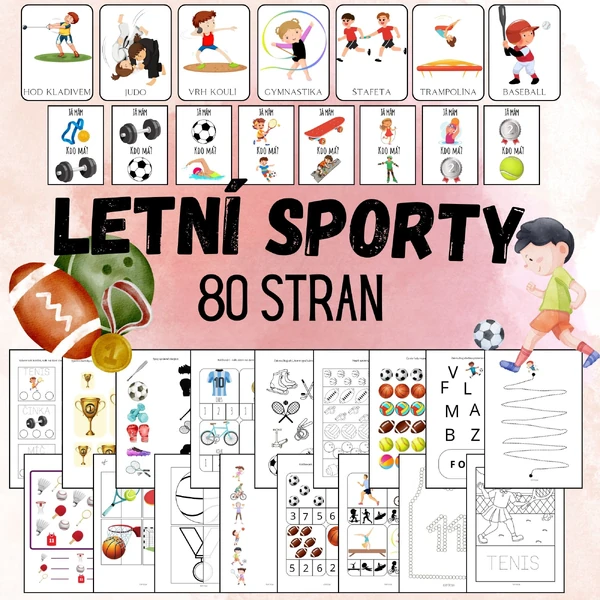 LETNÍ SPORTY - Velký soubor aktivit 