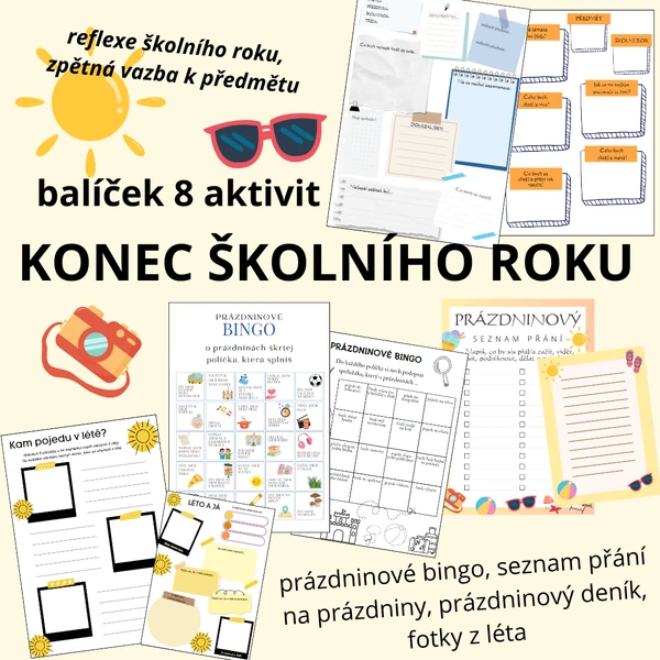 KONEC ŠKOLNÍHO ROKU - balíček aktivit