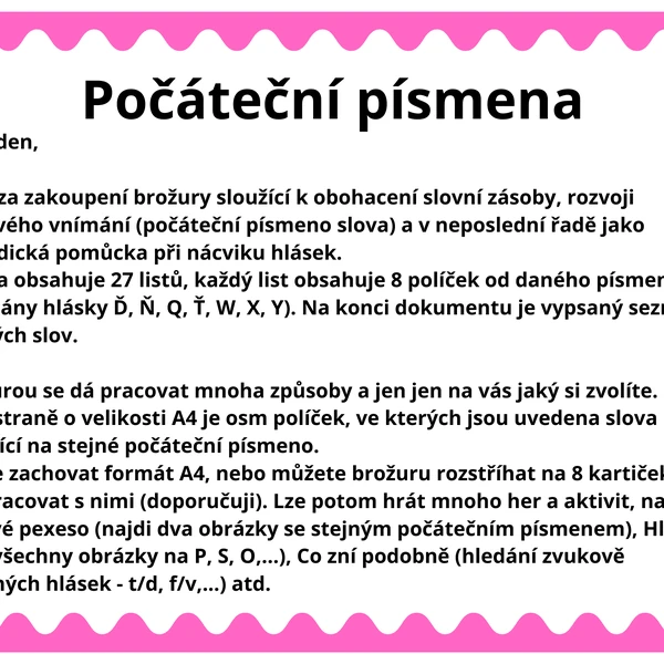 Počáteční písmena