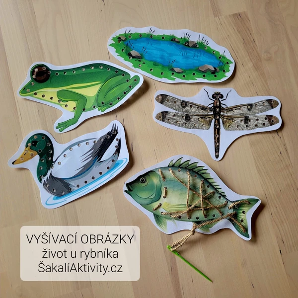  VYŠÍVACÍ OBRÁZKY - Život u rybníka 