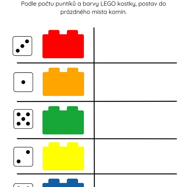 Šablony - počítání, lego pro MŠ