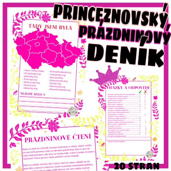 Prázdninový deník POUZE pro dívky :)