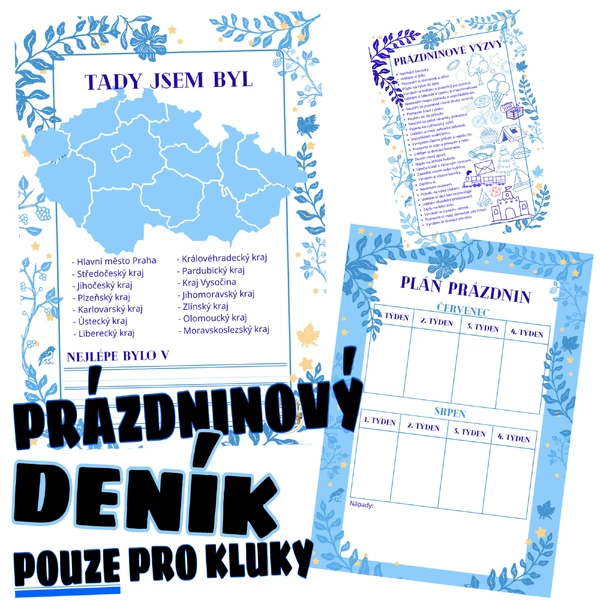 Prázdninový deník POUZE pro kluky ;)